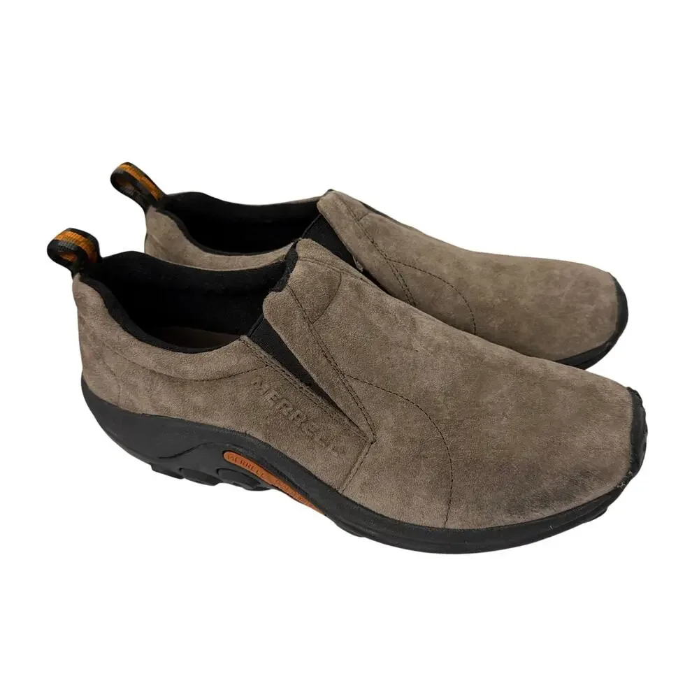Merrell Jungle Moc Shoes Mens Size 8.5 Gunsmoke Suede Slip On Casual
